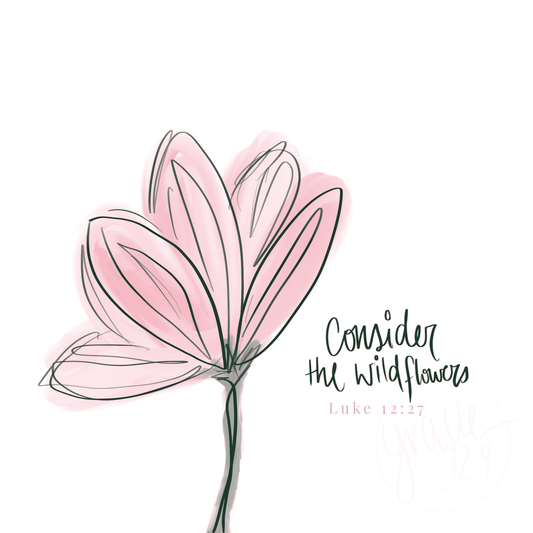 "Consider the wildflowers"